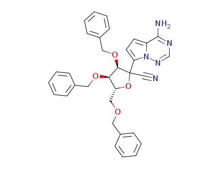 (3R,4R,5R)-2-(4-aminopyrrolo[2,1-f][1,2,4]triazin-7-yl)-3,4-bis(benzyloxy)-5-((benzyloxy) methyl)tetrahydrofuran-2-carbonitrile